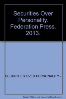 Image for Securities Over Personality
