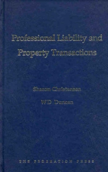 Image for Professional Liability and Property Transactions