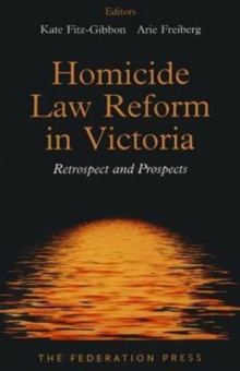 Image for Homicide Law Reform in Victoria