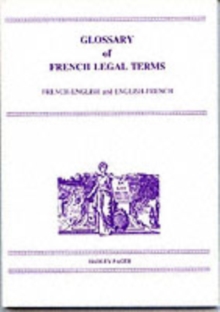 Glossary of French Legal terms F/E E/F