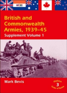 Image for British & Commonwealth armies, 1939-45: Supplement vol. 1