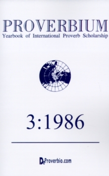 Image for Proverbium : Yearbook of International Proverb Scholarship