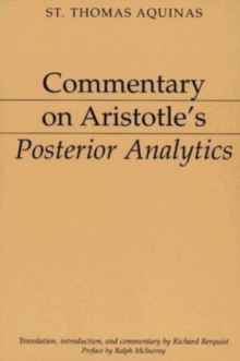 Image for Commentary on Aristotle`s Posterior Analytics