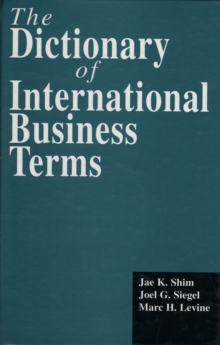Image for The Dictionary of International Business Terms