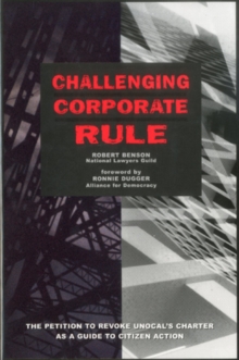 Image for Challenging Corporate Rule