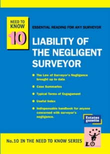 Image for Liability of the Negligent Surveyor
