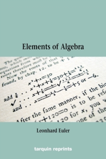 Image for Euler's Elements of Algebra