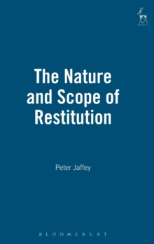 Image for The nature and scope of restitution
