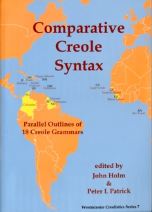 Image for Comparative Creole syntax  : parallel outlines of 18 Creole grammars