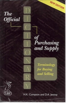 Image for The Official Dictionary of Purchasing and Supply