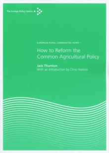 Image for How to Reform the Common Agricultural Policy