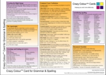 Image for Crazy Colour Quick Reference Card for Grammar & Spelling : Crazy Colour Card for Grammar & Spelling