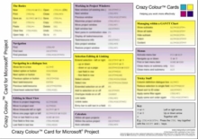 Image for Crazy Colour Quick Reference Card for Microsoft Project : Crazy Colour Card for Microsoft Project