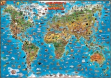 Image for World children's map wall map laminated