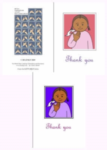 Image for Let's Sign BSL Thank You Cards Small