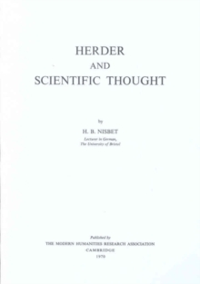 Herder and the Philosophy and History of Science