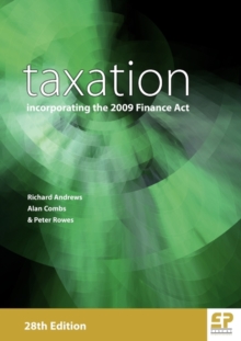 Image for Taxation  : incorporating the Finance Act 2009