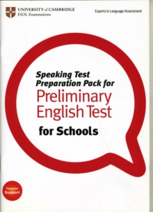 Image for Speaking Test Preparation Pack for PET for Schools Paperback with DVD