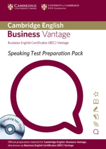 Image for Speaking Test Preparation Pack for BEC Vantage Paperback with DVD