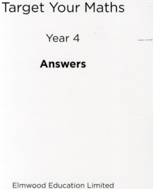 Image for Target Your Maths Year 4 Answer Book