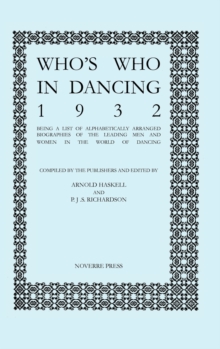 Image for Who's Who in Dancing, 1932