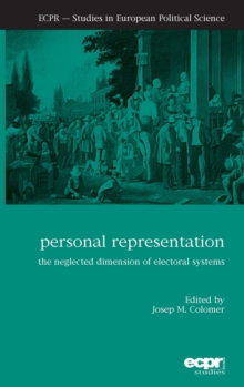 Image for Personal representation  : the neglected dimension of electoral systems