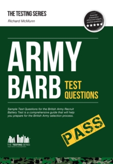 Image for Army BARB Test Questions: Sample Test Questions for the British Army Recruit Battery Test