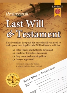 Lawpack Premium Last Will & Testament DIY Kit: All You Need to Make Your Own Legally Valid Will without a Solicitor