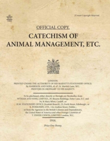Image for Catechism of Animal Management, Etc.