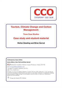Image for Tourism, Climate Change and Carbon Management: Three Case Studies