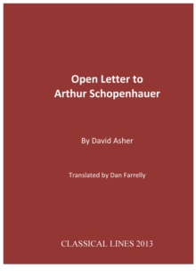 Image for Open Letter to Arthur Schopenhauer