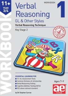 Image for 11+ Verbal Reasoning Year 3/4 GL & Other Styles Workbook 1 : Verbal Reasoning Technique