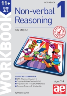 Image for 11+ Non-Verbal Reasoning Year 3/4 Workbook 1 : Including Multiple Choice Test Technique