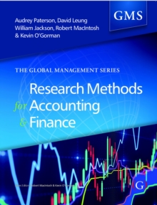 Image for Research methods for accounting and finance  : a guide to writing your dissertation