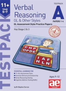 Image for 11+ Verbal Reasoning Year 5-7 GL & Other Styles Testpack A Papers 1-4 : GL Assessment Style Practice Papers