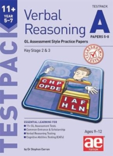 Image for 11+ Verbal Reasoning Year 5-7 GL & Other Styles Testpack A Papers 5-8 : GL Assessment Style Practice Papers
