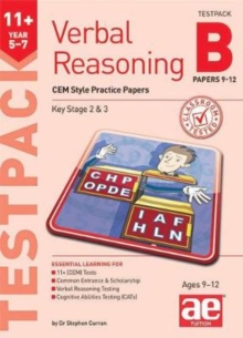 11+ Verbal Reasoning Year 5-7 CEM Style Testpack B Papers 9-12: CEM Style Practice Papers