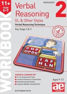 Image for 11+ Verbal Reasoning Year 5-7 GL & Other Styles Workbook 2 : Verbal Reasoning Technique