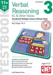 Image for 11+ Verbal Reasoning Year 5-7 GL & Other Styles Testbook 3 : Standard & Multiple-choice 6 Minute Tests