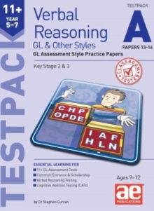 Image for 11+ Verbal Reasoning Year 5-7 GL & Other Styles Testpack A Papers 13-16 : GL Assessment Style Practice Papers
