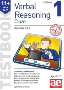 Image for 11+ Verbal Reasoning Year 5-7 Cloze Testbook 1