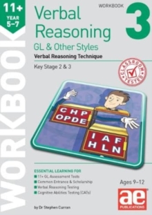 Image for 11+ Verbal Reasoning Year 5-7 GL & Other Styles Workbook 3 : Verbal Reasoning Technique