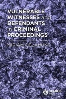 Image for Vulnerable Witnesses and Defendants in Criminal Proceedings