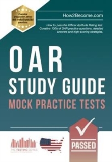 Image for OAR study guide  : how to pass the Officer Aptitude Rating test: Mock practice tests