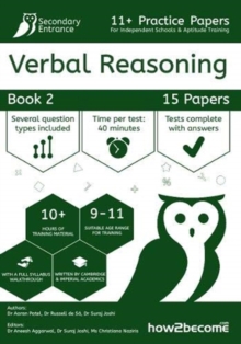 Image for 11+ Practice Papers For Independent Schools & Aptitude Training Verbal Reasoning Book 2