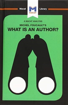 Analysis of Michel Foucault's What is an Author?