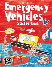Image for Scribblers Fun Activity Emergency Vehicles Sticker Book