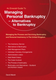 Managing Personal Bankruptcy – Alternatives to Bankruptcy: Revised Edition 2020