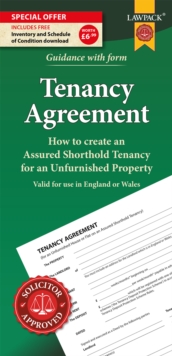 Image for Unfurnished Tenancy Agreement Form Pack : How to Create a Tenancy Agreement for an Unfurnished House or Flat in England