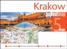 Krakow PopOut Map: Handy pocket-size pop up city map of Krakow